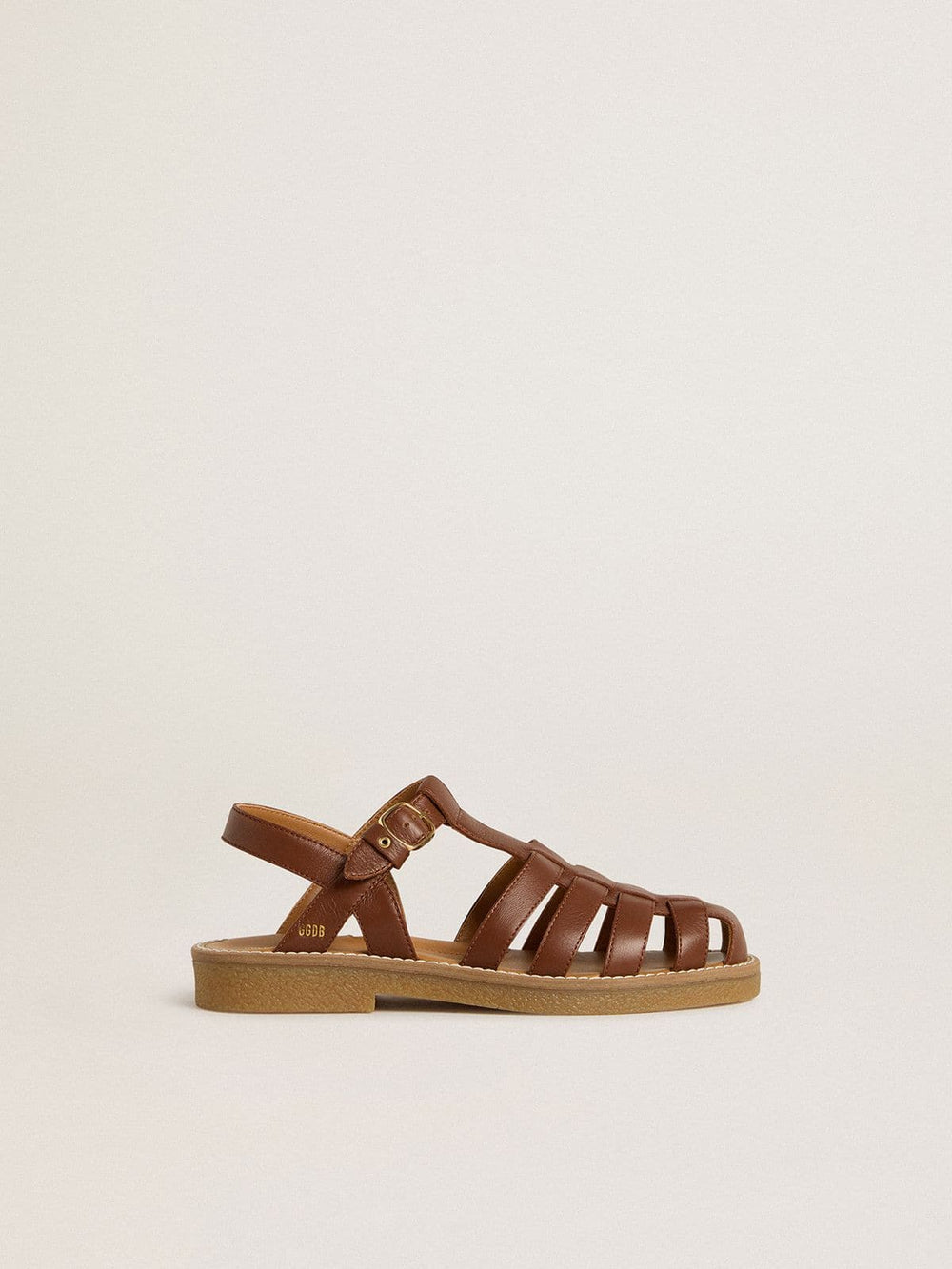 Golden Goose Maxime Junior sandals in brown leather