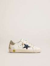 Golden Goose Young Super-Star in leather with glitter star and heel tab