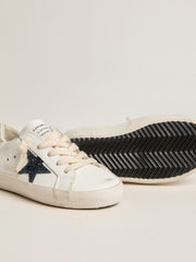 Golden Goose Young Super-Star in leather with glitter star and heel tab