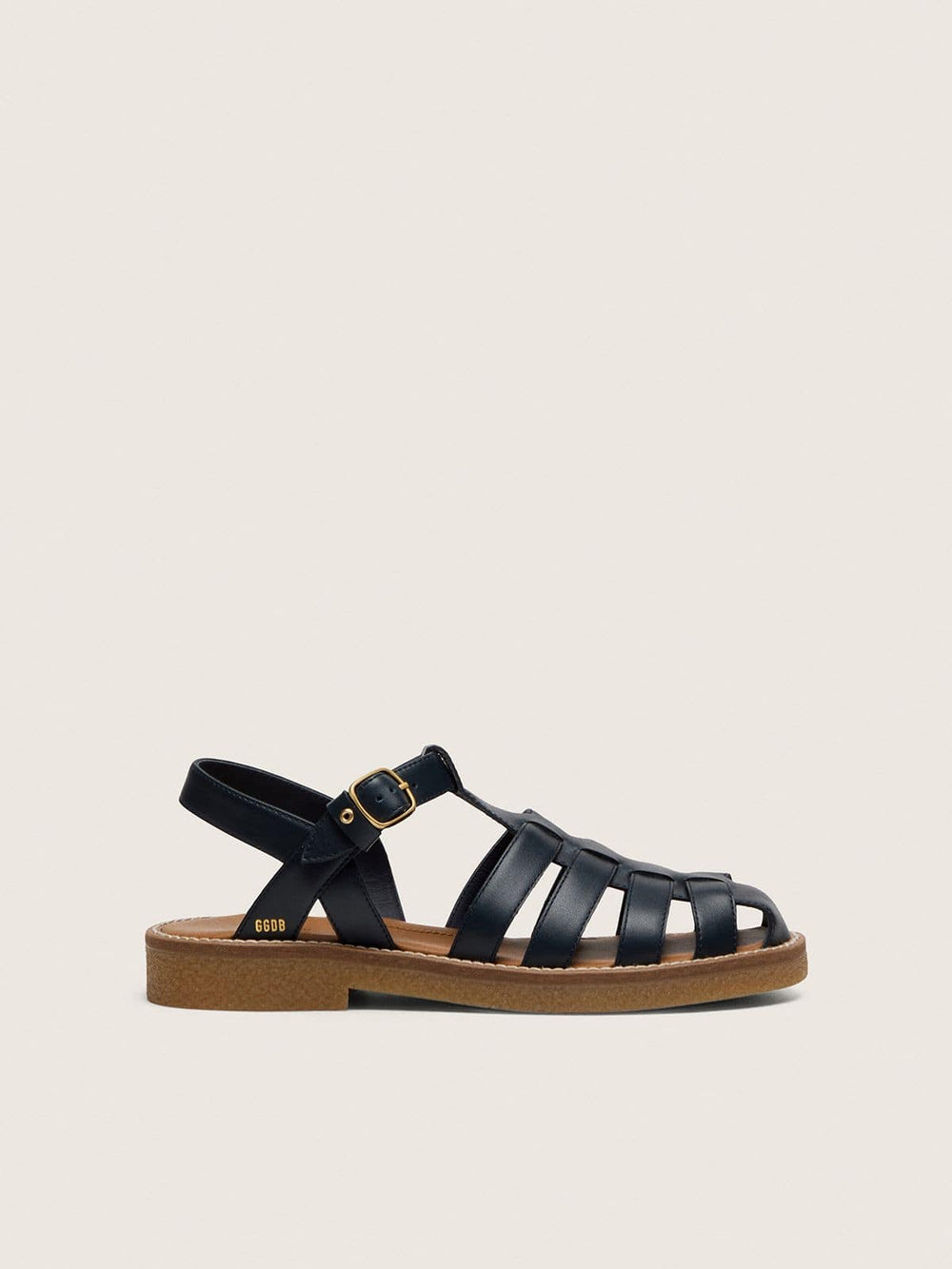 Golden Goose Young Maxime sandals in navy-blue leather