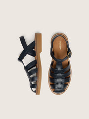 Golden Goose Young Maxime sandals in navy-blue leather