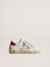 Golden Goose Super-Star Young with suede star and red leather heel tab