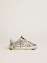 Golden Goose Super-Star Young with silver glitter