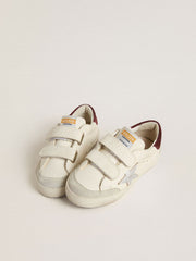 Golden Goose Teen Old School with silver metallic leather star and purple suede heel tab