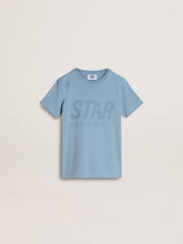 Golden Goose Boys' light blue T-shirt with print