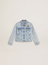 Golden Goose Light denim jacket with embroidery