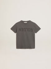 Golden Goose Boys’ T-shirt in gray with distressed treatment