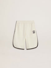 Golden Goose Boy's white shorts with embroidered logo