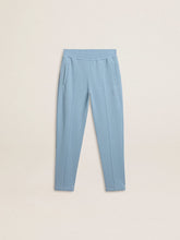 Golden Goose Boys' light blue printed joggers