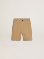 Golden Goose Boys' shorts in beige cotton