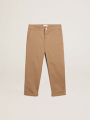Golden Goose Boys’ chinos in caramel cotton