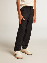 Golden Goose Boys’ pants in dark blue wool