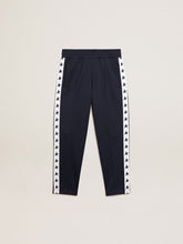 Golden Goose Dark blue joggers with white strip and contrasting stars