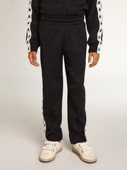 Golden Goose Dark blue joggers with white strip and contrasting stars