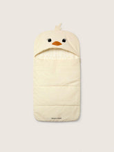 Golden Goose Journey Baby chick-shaped sleeping bag in padded nylon