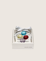 Golden Goose Skins silver laces with four colorful charms