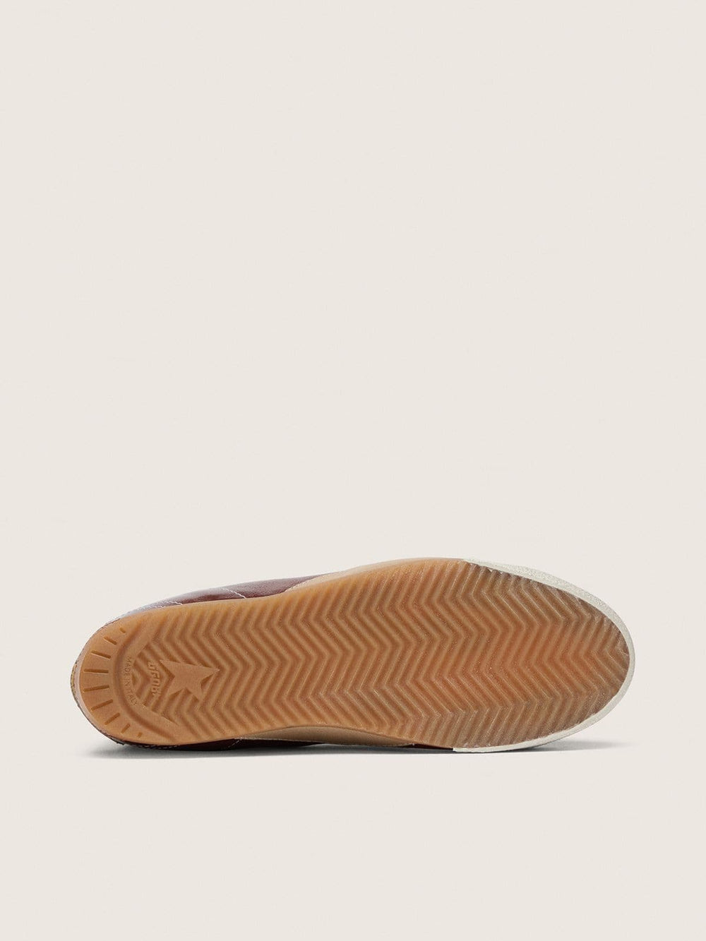 Golden Goose Women's True-Star in burgundy naplak with suede star and silver nappa heel tab