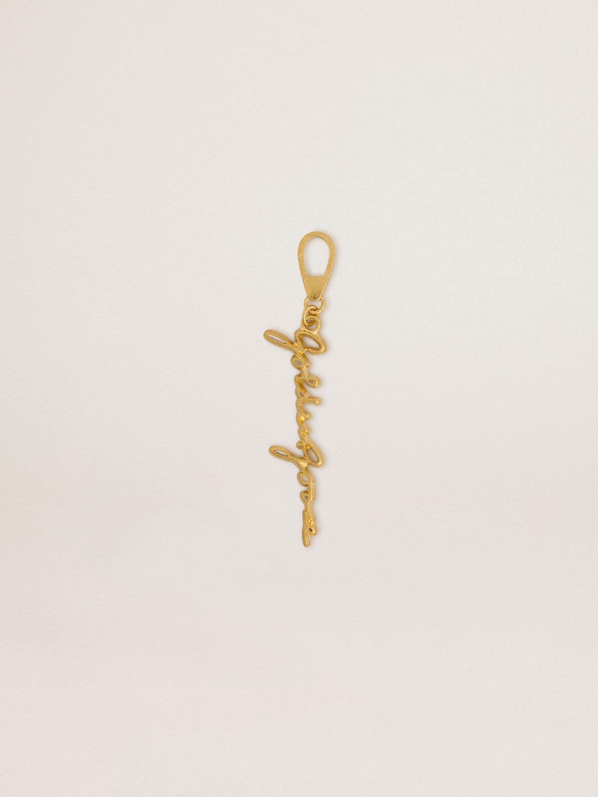 Golden Goose Gold-colored brass charm with Golden Goose signature
