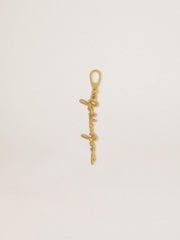 Golden Goose Gold-colored brass charm with Golden Goose signature