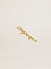 Golden Goose Gold-colored brass charm with Golden Goose signature