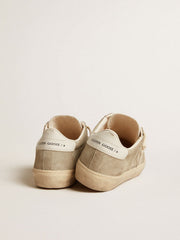 Golden Goose Women's Soul Star in beige suede with white leather heel tab