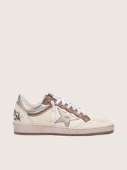 Golden Goose Women's Ball Star LTD in nappa leather with metallic bio-based star and inserts
