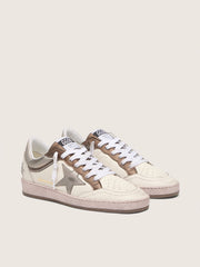 Golden Goose Women's Ball Star LTD in nappa leather with metallic bio-based star and inserts