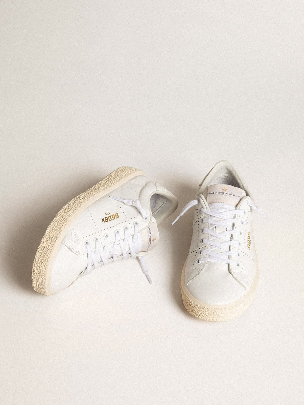 Golden Goose Women’s Tennis in white leather