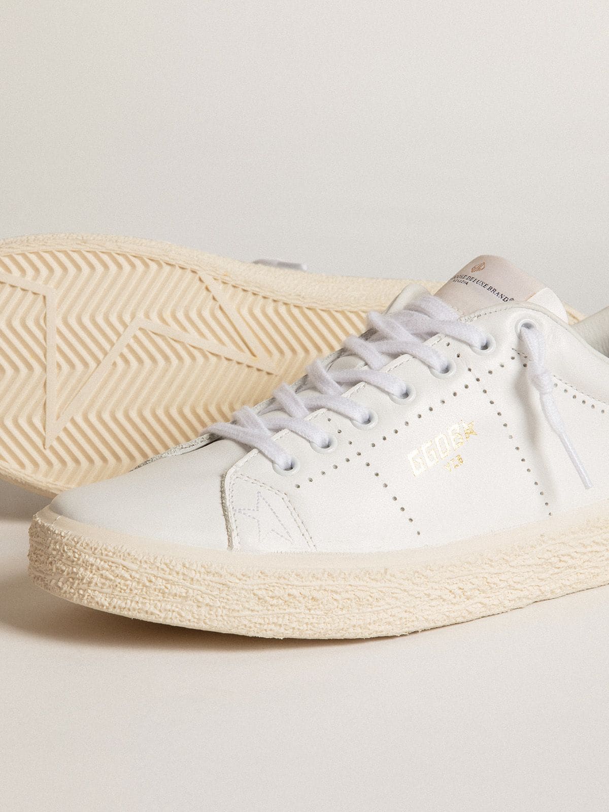 Golden Goose Women’s Tennis in white leather