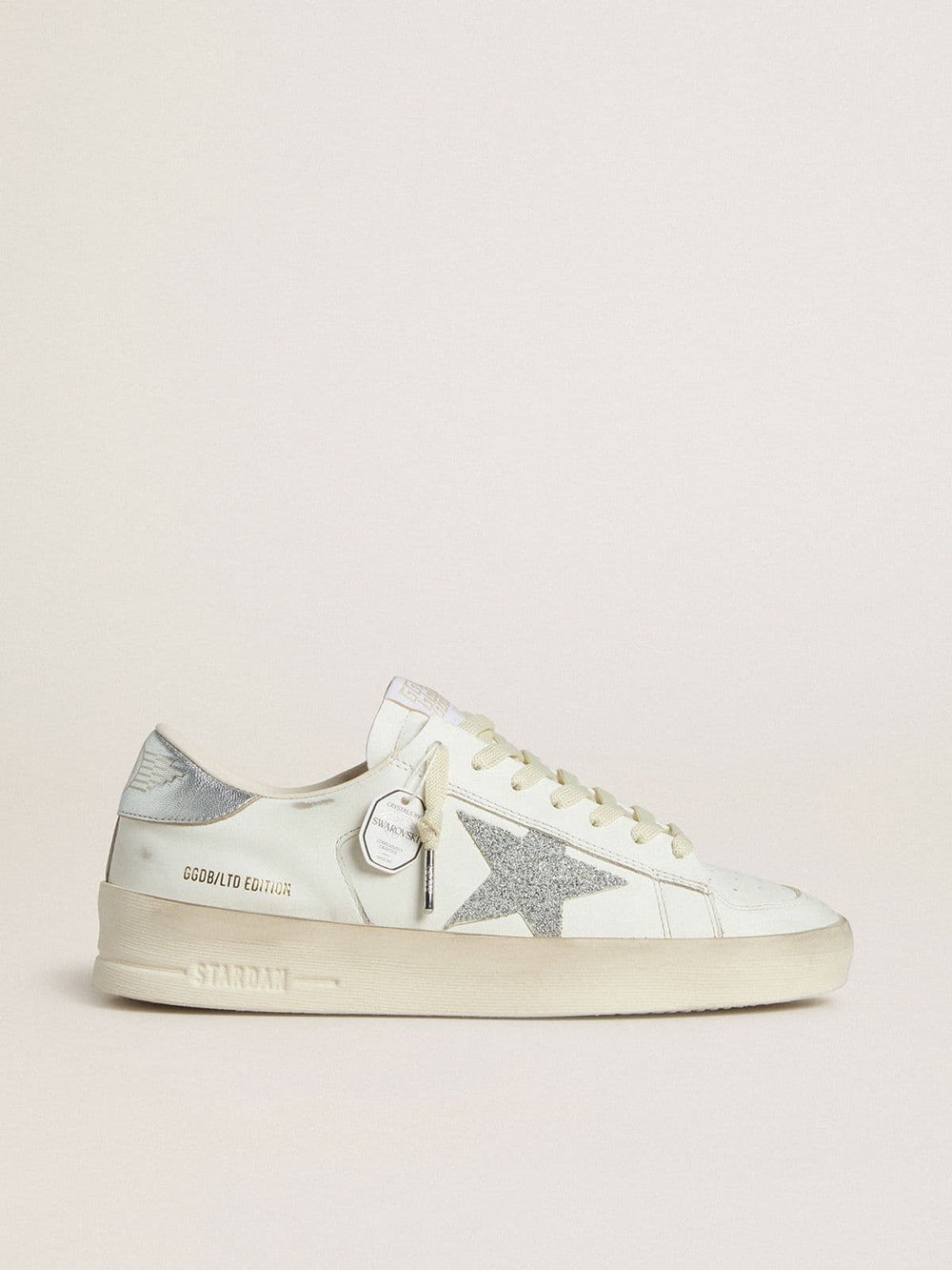 Golden Goose Women’s Stardan LTD with Swarovski crystal star and metallic leather heel tab
