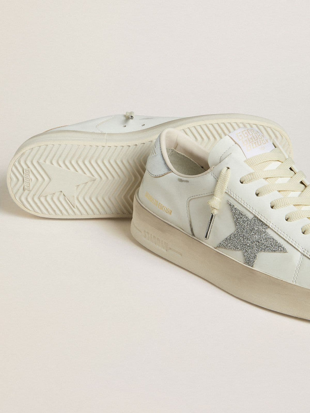 Golden Goose Women’s Stardan LTD with Swarovski crystal star and metallic leather heel tab