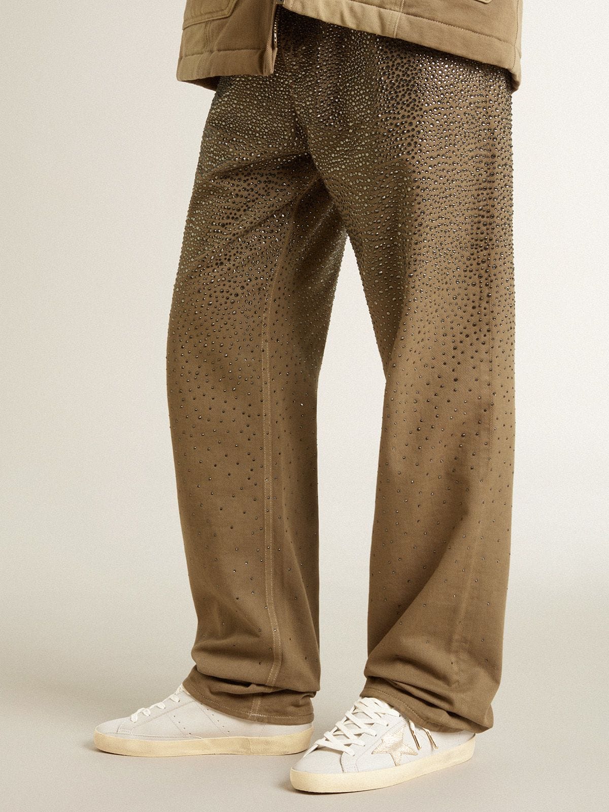 Golden Goose Super-Star with crackle leather star and metallic foiled leather heel tab