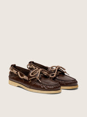 Golden Goose Women's Cruise loafer in glossy dark brown leather