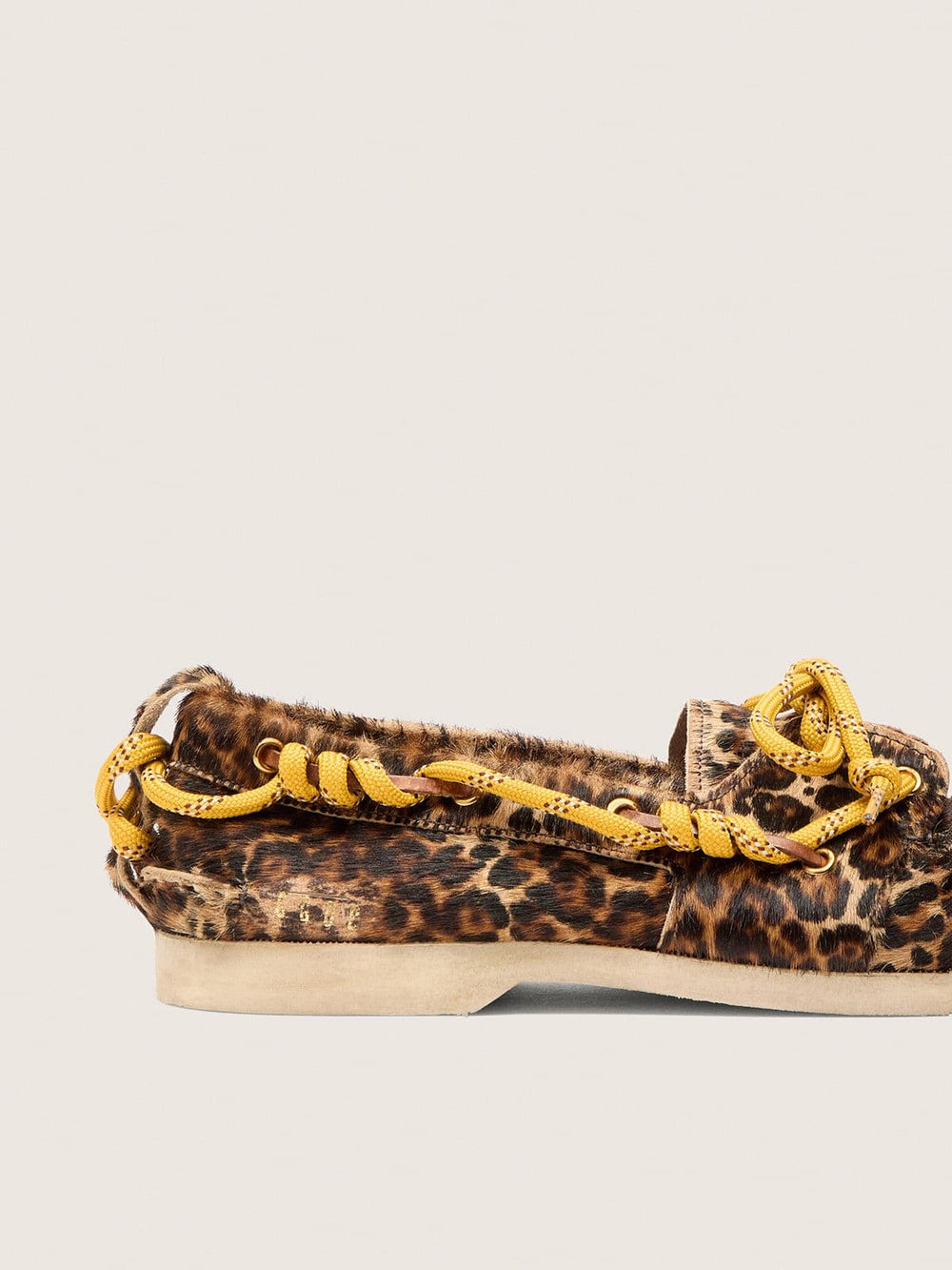 Golden Goose Women's Cruise loafer in leopard-print pony skin