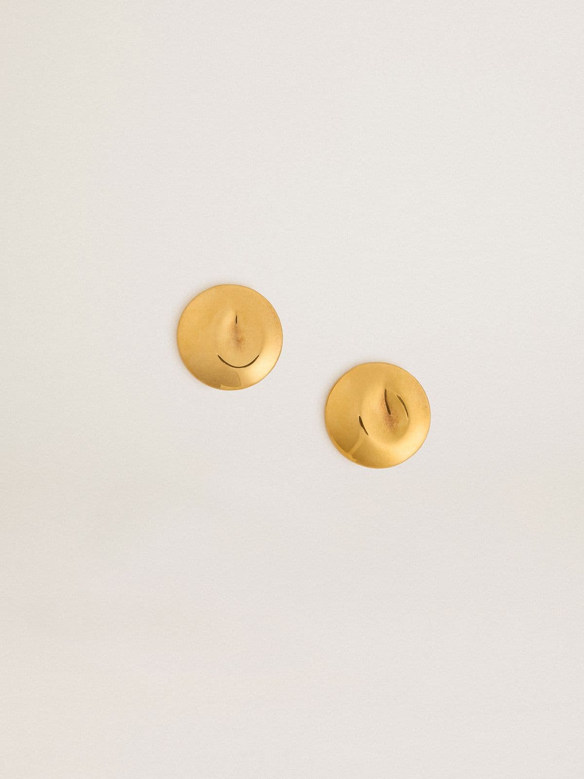 Golden Goose Gold circular earrings