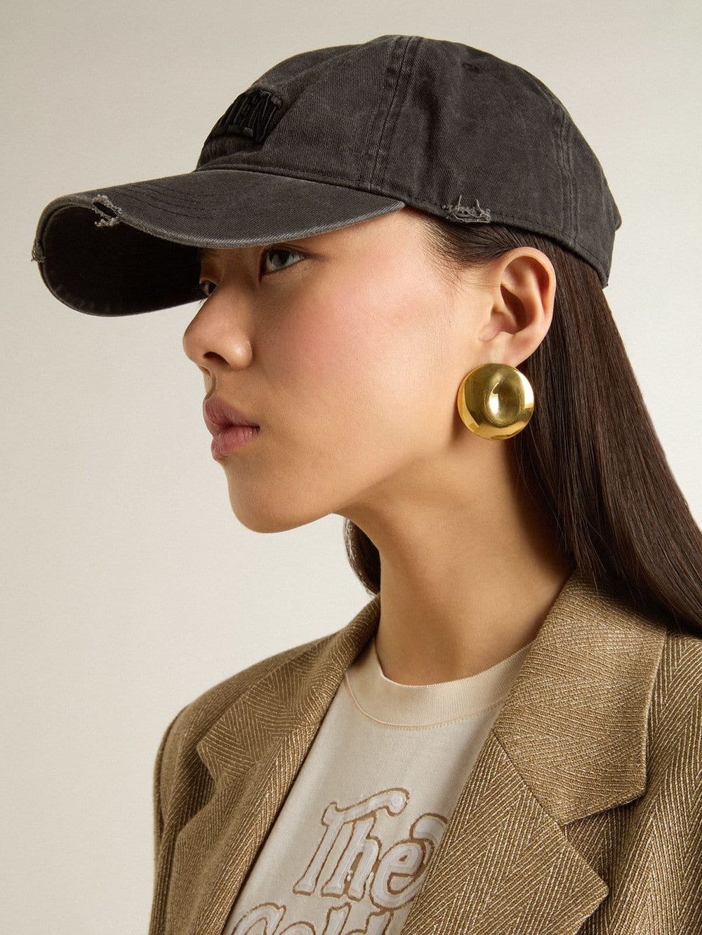 Golden Goose Gold circular earrings