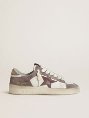 Golden Goose Women's Stardan LTD in nappa leather and suede with mauve suede star and lavender suede heel tab