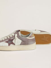 Golden Goose Women's Stardan LTD in nappa leather and suede with mauve suede star and lavender suede heel tab