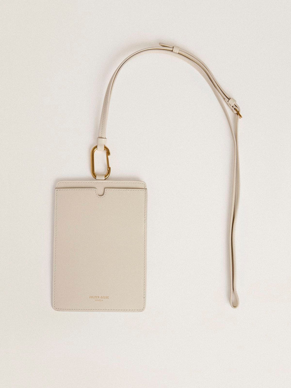 Golden Goose Worn white document holder