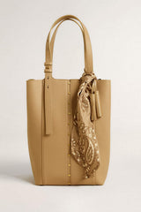 Golden Goose Ribbon in dove-gray silk twill with paisley pattern