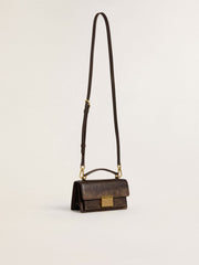 Golden Goose Small Venezia Bag in dark brown leather with gold buckle