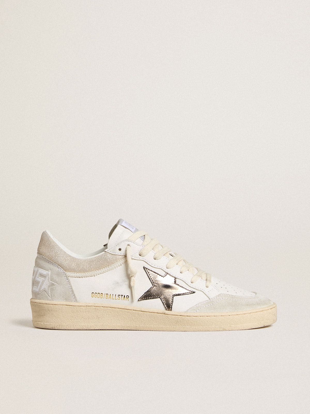 Golden Goose Women's Ball Star with metallic leather star and glossy leather heel tab