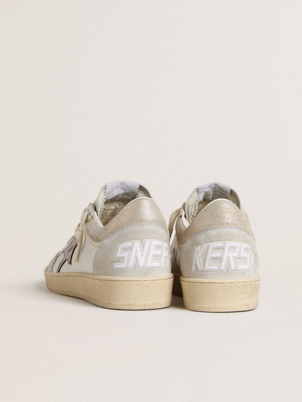 Golden Goose Women's Ball Star with metallic leather star and glossy leather heel tab