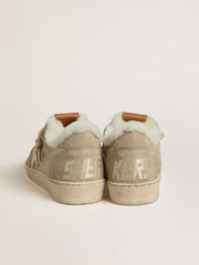 Golden Goose Women's Ball Star in wool with gold leather star and white shearling lining