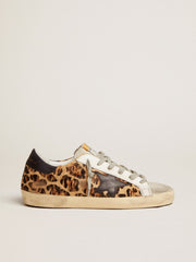 Golden Goose Women's Super-Star in leopard print leather