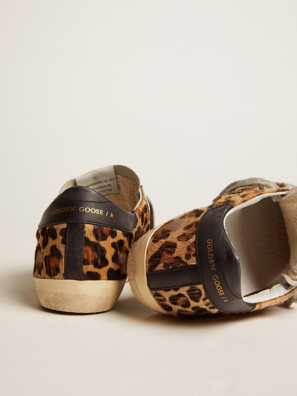 Golden Goose Women's Super-Star in leopard print leather