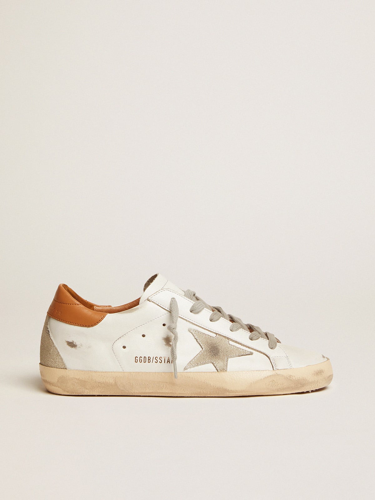 Golden Goose Women’s Super-Star sneakers with suede star and brown heel tab