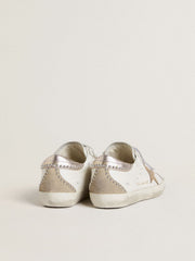 Golden Goose Women’s Old School LTD with rose gold metallic leather star and heel tab