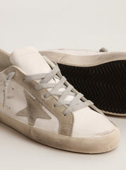 Golden Goose Women’s Super-Star with gray suede star and heel tab