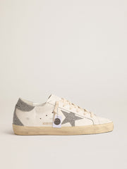 Golden Goose Women’s Super-Star with silver Swarovski crystal star and heel tab